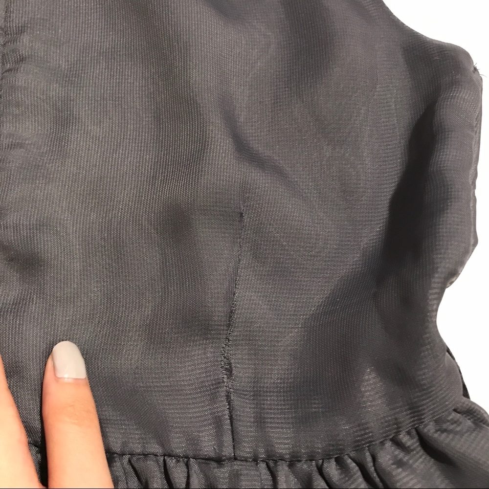 Grey Ruffle Dress - Picture 8 of 8